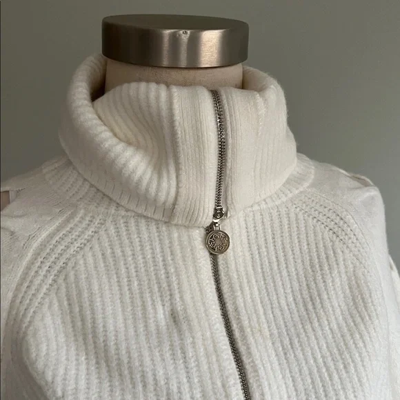 White House Black Market Cream Cowl Neck Sweater - Picture 10 of 12